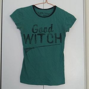 Good Witch green novelty t-shirt
